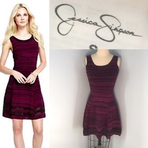 Jessica Simpson Purple and black Sweater Dress S